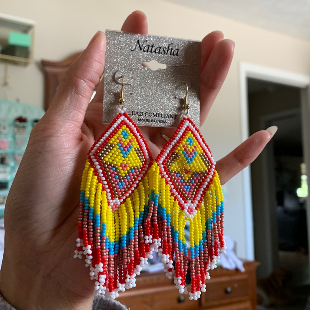 Natasha Beads Waved Earrings 19$